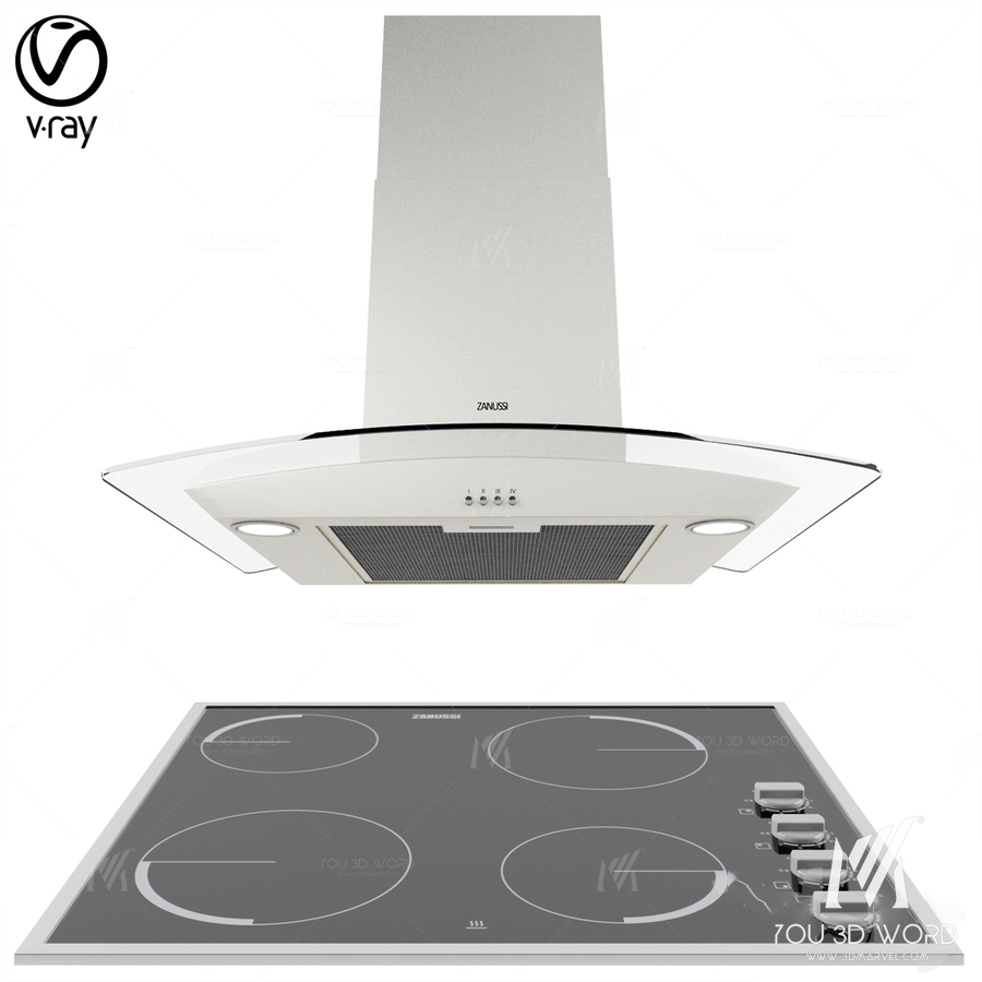 Zanussi Cooker Hood and Electric Hob